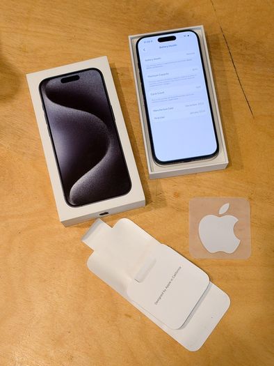 Apple iPhone 15 Pro 128GB Blue Titanium - Dual-SIM - Unlocked - MINT, in box