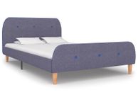 main image for ad Bed Frame Light Grey Fabric 120x190 cm