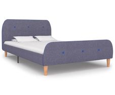 Bed Frame Light Grey Fabric 120x190 cm