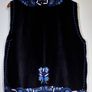 Blue Velveteen Beaded Vest Image 6