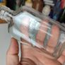 137 - Vintage Cork Distilleries Company Whisky Flask Collectible Decorative Clear Glass Bottle Image 2