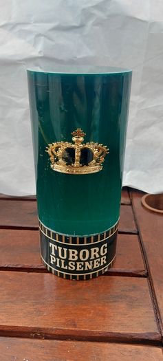 Tuborg pilsner font ,,sold as is ,see pictures for condition, used ,lovely advertising display item,,nice in any home bar or man cave pub restaurant ,