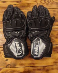 motorcycle gloves jet black