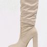 Brand New Apricot Slip On  Suede Ankle Boots, size 40 Image 4