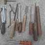 Old Vintage Cantilever Toolbox and Tools Image 2