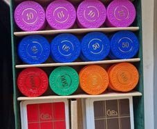 90s Velvet Poker Set