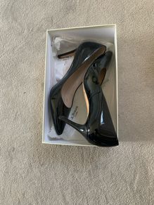 LK Bennett Black Patent Shoe  - 85mm heel