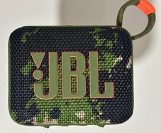 JBL GO4 Bluetooth Speaker, USB C Charging, IP67 Dustproof, Waterproof, App Compatible, Passive Radiator, Portable, Squad