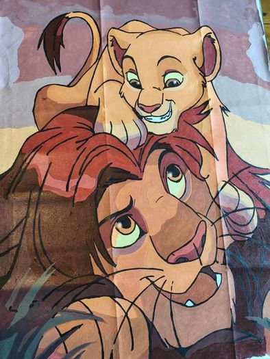 Lion king painting
