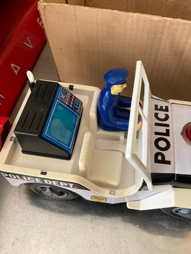 Jeep Radar Police  Tin Toy battery Operated by TN