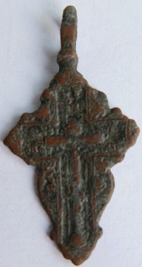 Antique 1700/1800's Crucifix  Orthodox Old Believers pectoral Cross pendant