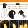 MASSIVE SALE FREE SHIPPING Festoon Lights Outdoor Mains Powered - 100Ft Garden String Lights with 50+3(Spare) LED Shatterproof Image 2