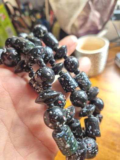 Vintage Exceptionally Heavy Beads Necklace