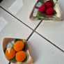 Paperweights x2 Vintage Midcentury Lucite fryit paperweights Image 10