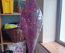 floor lamp from Next. Plum purple colour