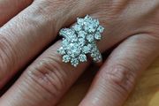 Sterling Silver Ring - Size P - Stamped for Silver (S39)