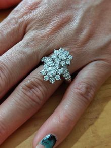Sterling Silver Ring - Size P - Stamped for Silver (S39)