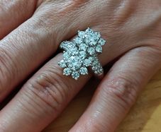 Sterling Silver Ring - Size P - Stamped for Silver (S39)