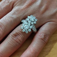 Sterling Silver Ring - Size P - Stamped for Silver (S39)