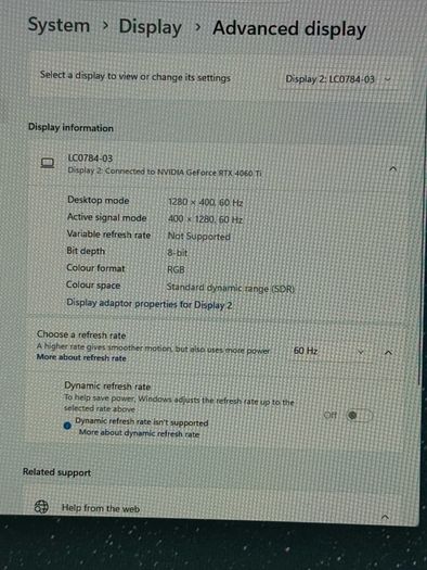 Mini Ultrawide Touchscreen Monitor