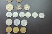 Italian coins, including silver example