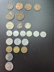 Italian coins, including silver example