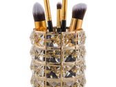 Crystal Storage Box Makeup Organizer Nail Brush Holder - GOLD