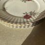 Vintage Royal Stafford "Roses to Remember " 4 Dinner plates & Large Gravy Jug & stand Image 9