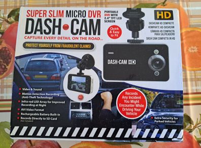 Dashcam with 32gb memory card included