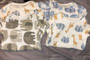 4 Baby vests 0-3