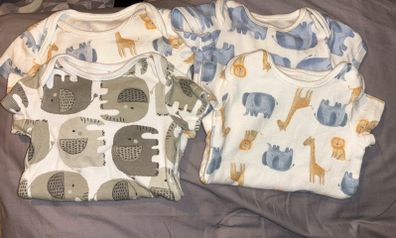 4 Baby vests 0-3