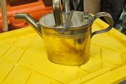 victorian brass watering can