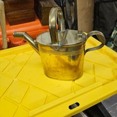 victorian brass watering can