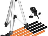 3.36m orange Laser Level Extend Telescoping Pole With 1/4