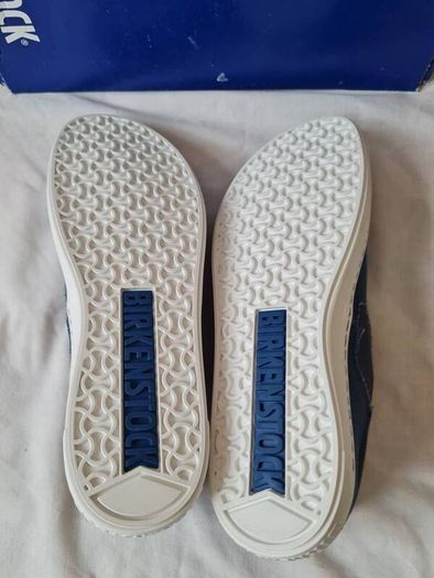 Birkingstock barrie slip ons Size 5 eu 38 blue canvas brand new boxed