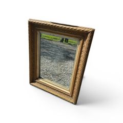 Antique Ornate Gold-Framed Mirror- Bevelled Glass