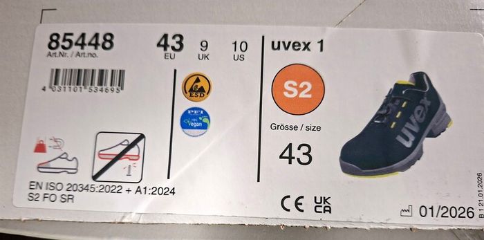 Brand New Uvex Safety Shoes