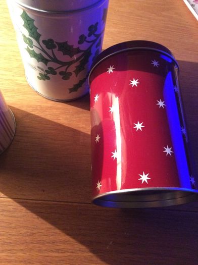 3 IKEA Christmas Cannisters