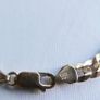 Vintage 9Ct Solid Gold 375 Flat Curb Link Chain. Bracelet 4,46g - L 7,2" Image 9