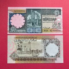 Libya. 1/4 Dinar  1991. Pick  57b   ( Uncirculated )