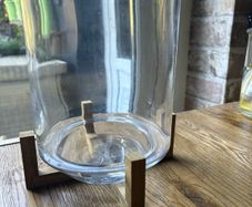 New glass vase/hurricane lamp on stand