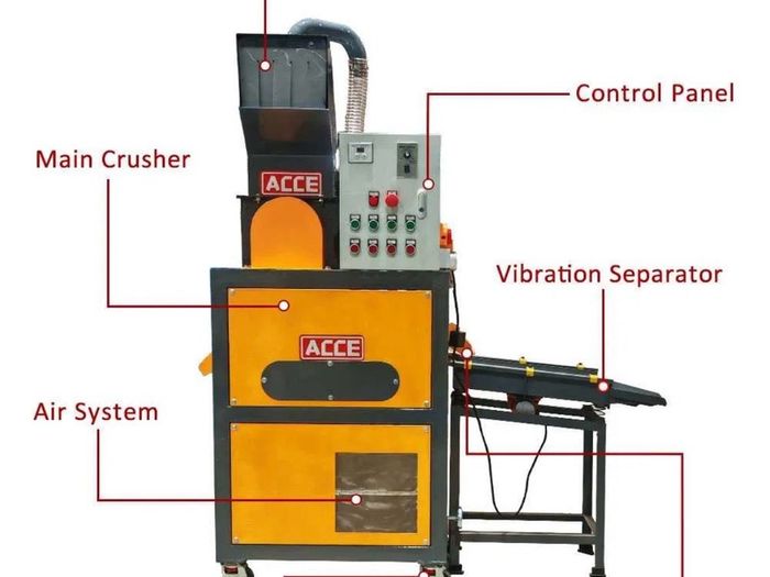 5.3kw new 240v 3 pin plug Uk Professional electric cable granulator designed for recycling copper and aluminum cables