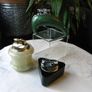 3 Vintage Table Lighters. Ronson Bakelite. Azizoff Onyx. Green Art Deco Mid Century. Image 2