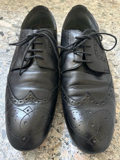 Ted Baker black leather brogues, size UK 10/ EUR 44