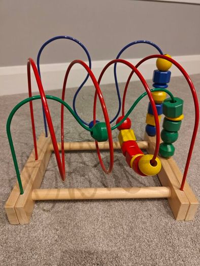 Ikea mula wooden bead Rollercoaster toddler toy