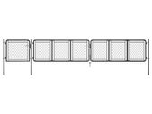 Garden Gate Steel 75x495 cm Anthracite
