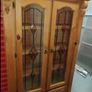 Solid wood Display Cabinet/ Book Case with double doors, shelves and storage. Image 5