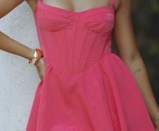 Occasion wear dress revolve Bardot mini corset bodice dress size medium