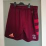 Burgundy Munster Rugby performance training shorts Image 2