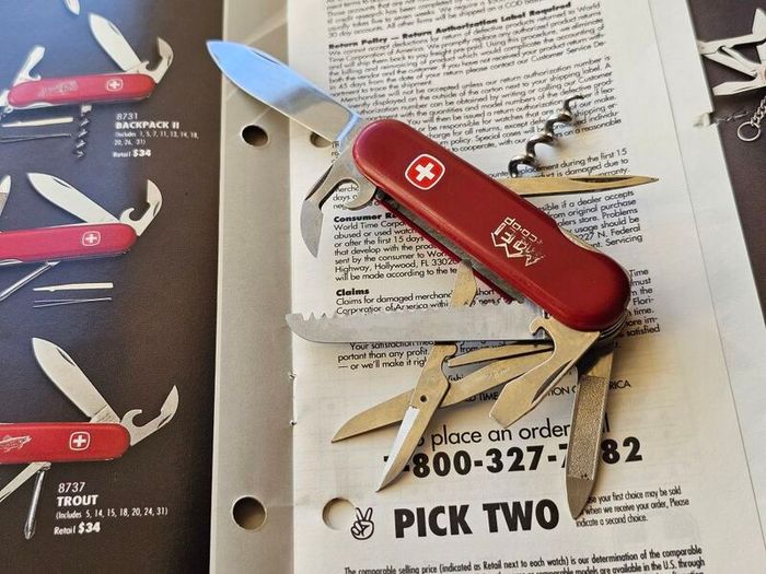 Vintage Wenger Forester Discontinued Model 85mm Swiss Army Knife Collectable 1980s
